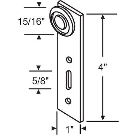 Strybuc CLOSET DOOR ROLLER 3-103